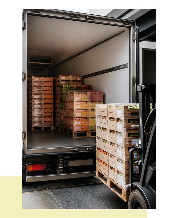 Перевозка сельхозпродукции на паллетах с доставкой в Челябинск